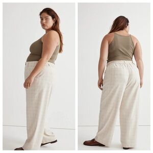 Madewell Neale Straight-Leg Pant in Ghent Plaid Size 18W New with tags